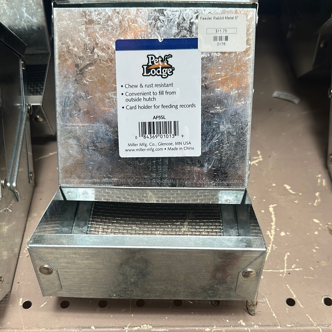 Feeder Rabbit Metal 5"