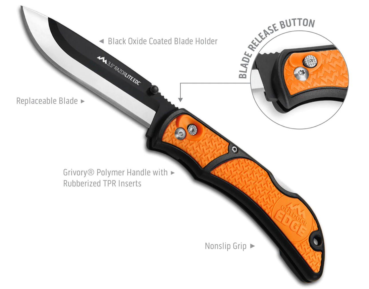 Razorlite EDC 3.5” Orange