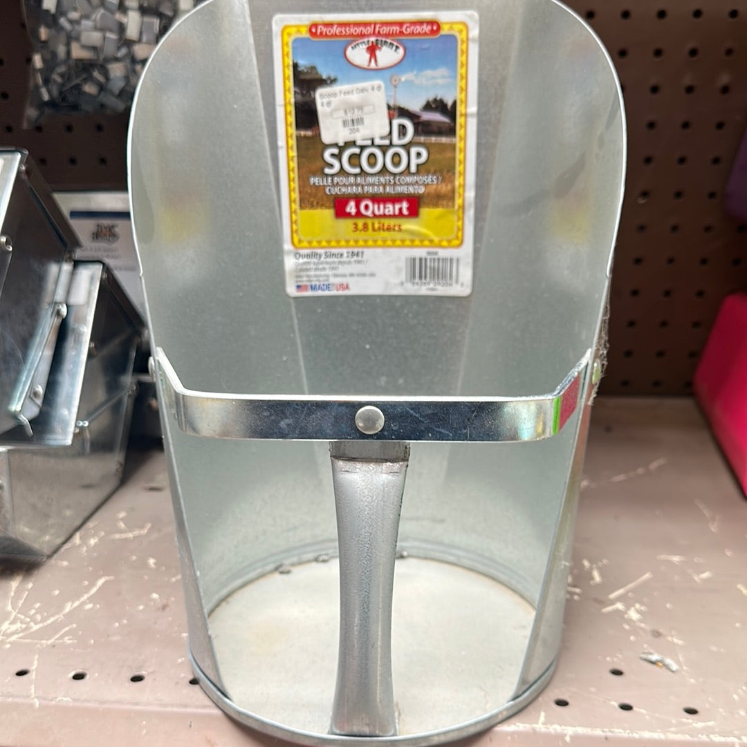 Scoop Feed Galv. 4 qt