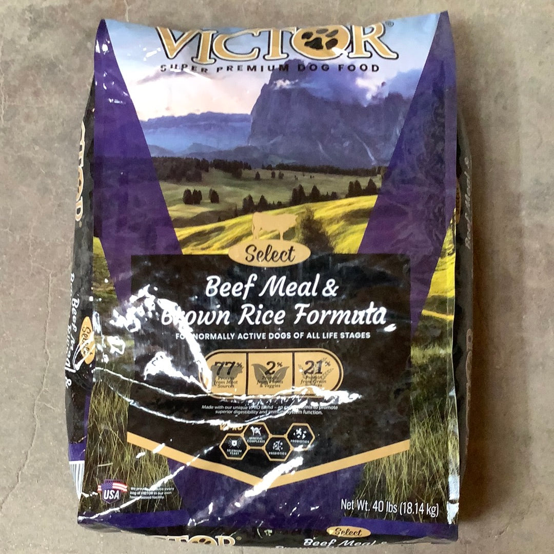 Victor Beef & Brown Rice 40#