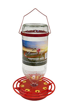 Glass Hummingbird Feeder