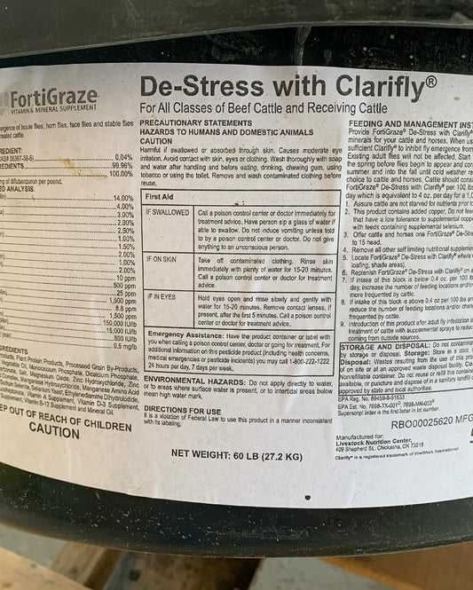 LNC FortiGraze De-Stress Tub w/Clarifly #60