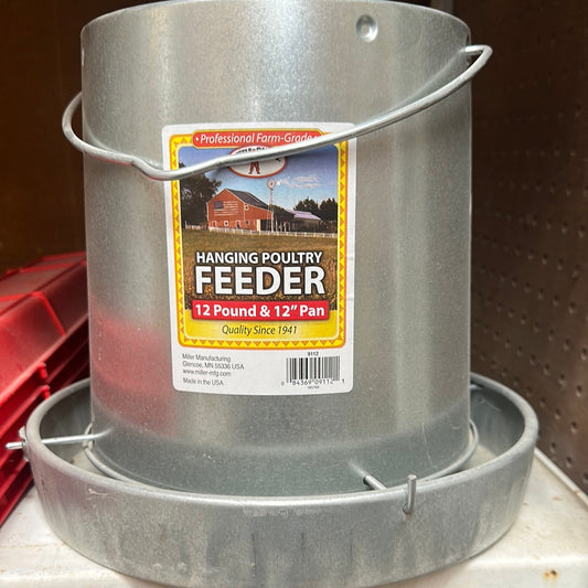 Feeder Hanging 12lb Poultry