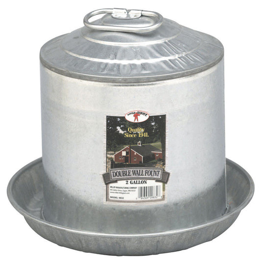 Waterer galvanized 2 gal