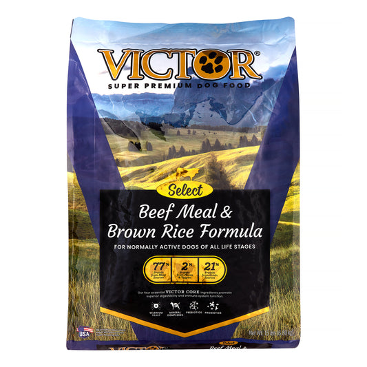 Victor Beef & Brown Rice 15#