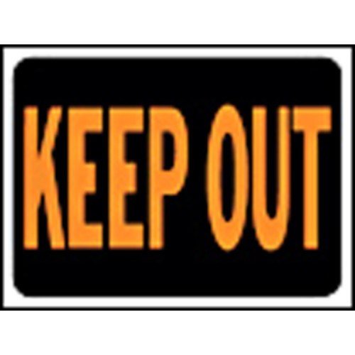 Sign Keep Out